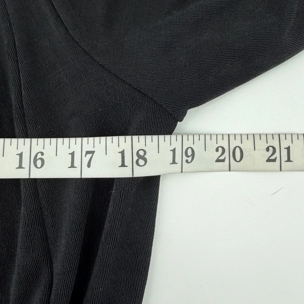 Chico's‎ Cardigan Womens 0P Black Travelers Open Front 3/4 Sleeve Jacket Petite